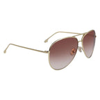 Victoria Beckham Gold Metal Sunglasses - Zeiniez