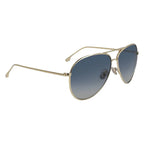 Victoria Beckham Gold Metal Sunglasses - Zeiniez