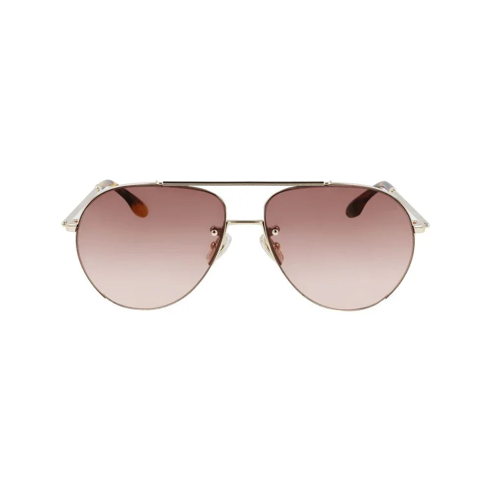 Victoria Beckham Gold Metal Sunglasses - Zeiniez