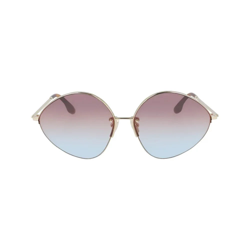 Victoria Beckham Gold Metal Sunglasses - Zeiniez