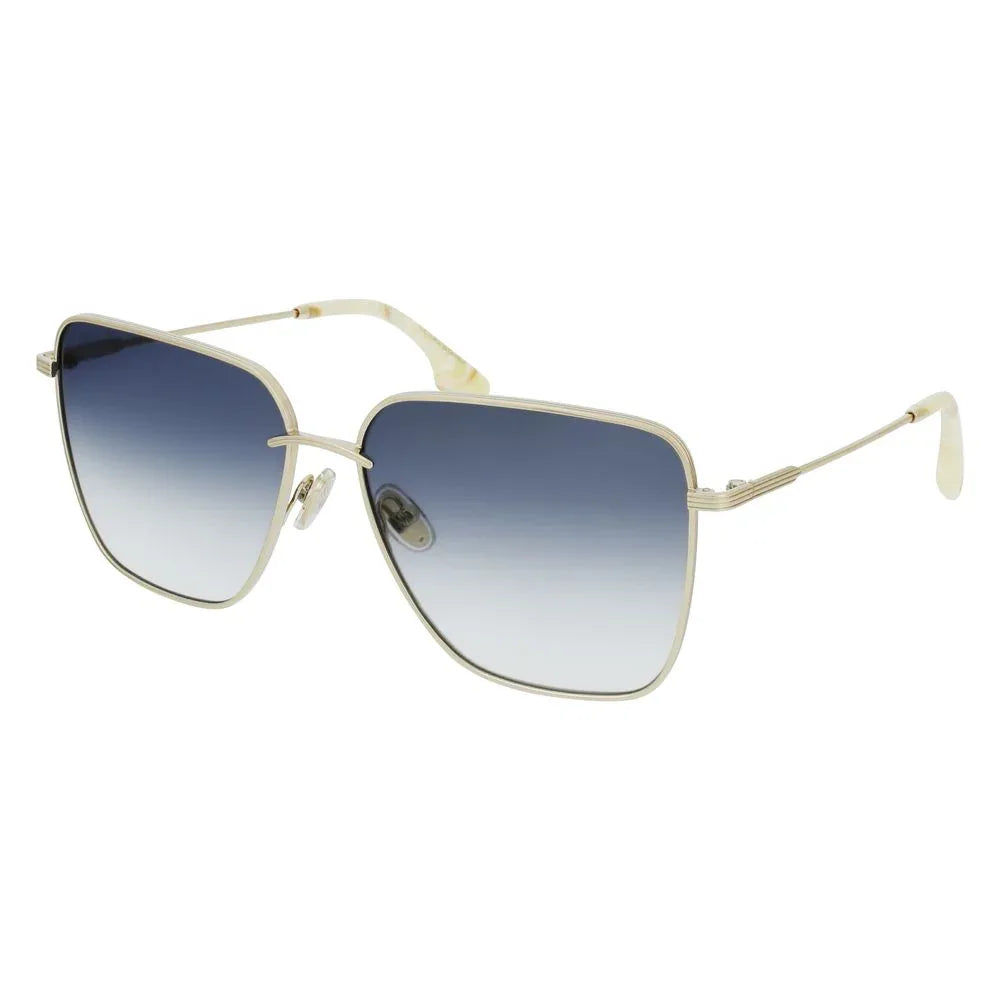 Victoria Beckham Gold Metal Sunglasses - Zeiniez