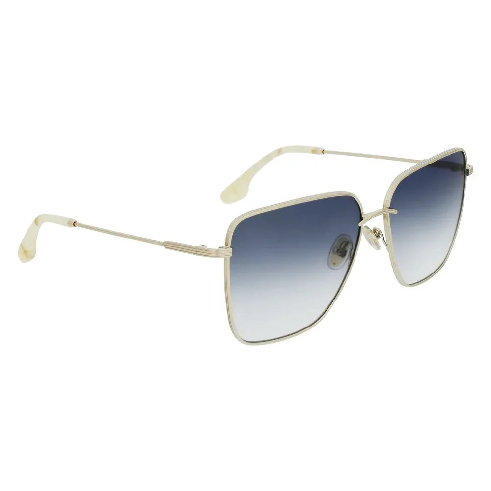 Victoria Beckham Gold Metal Sunglasses - Zeiniez