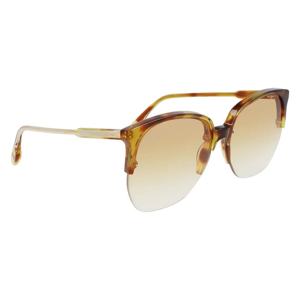 Victoria Beckham Brown Acetate Sunglasses - Zeiniez