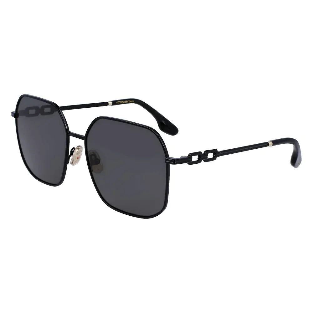 Victoria Beckham Black Metal Sunglasses - Zeiniez