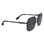 Victoria Beckham Black Metal Sunglasses - Zeiniez