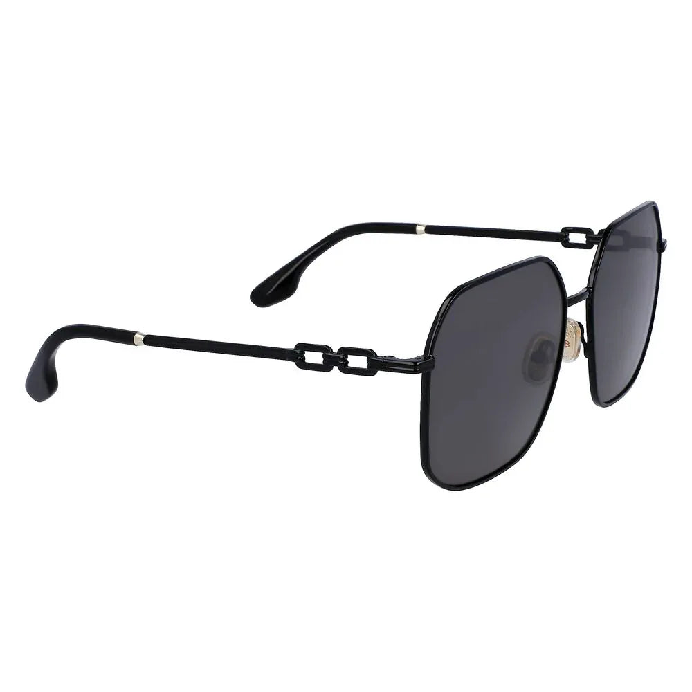 Victoria Beckham Black Metal Sunglasses - Zeiniez