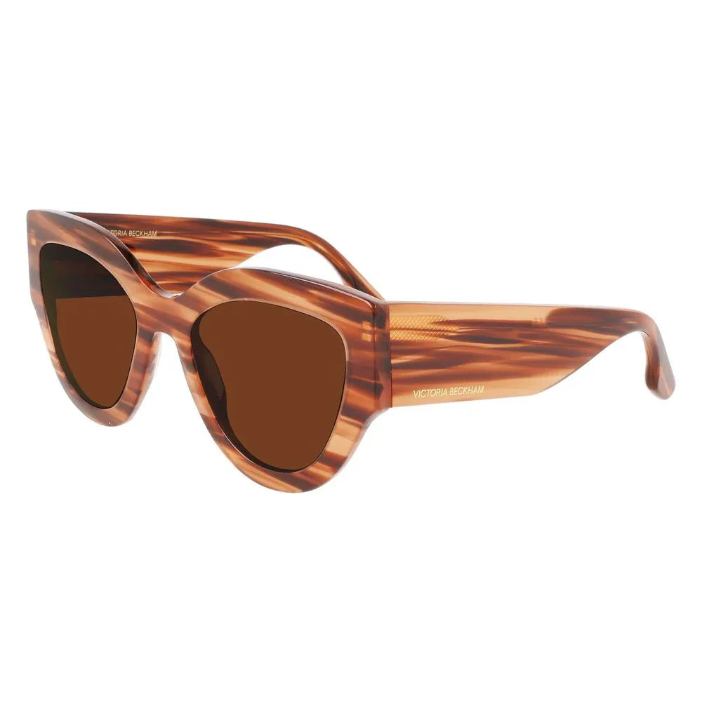 Victoria Beckham Brown Acetate Sunglasses - Zeiniez