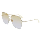 Victoria Beckham Gold Metal Sunglasses - Zeiniez