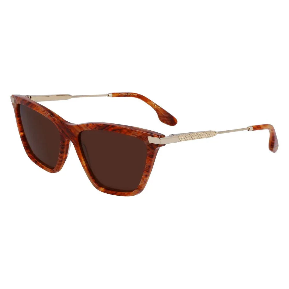 Victoria Beckham Brown Acetate Sunglasses - Zeiniez