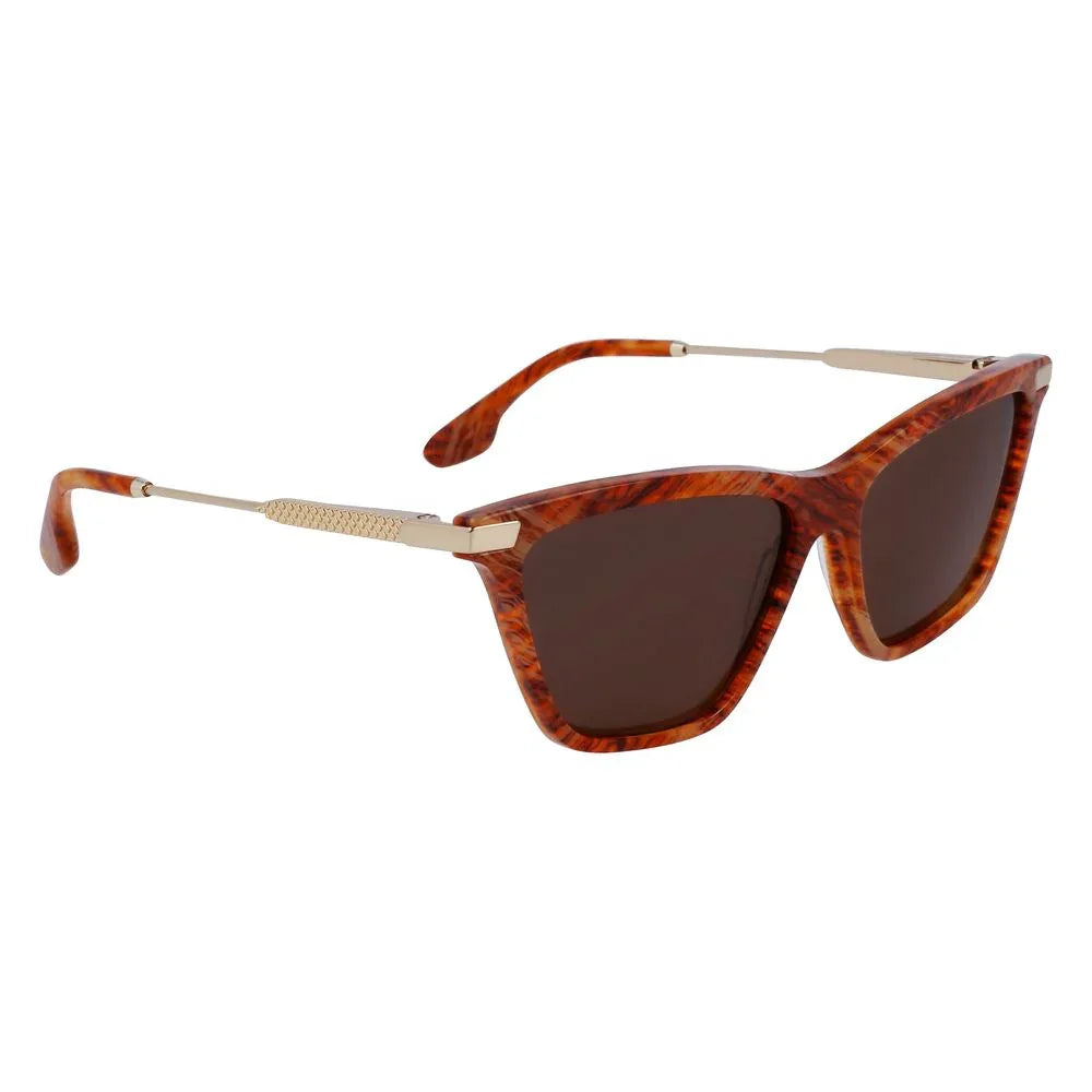 Victoria Beckham Brown Acetate Sunglasses - Zeiniez