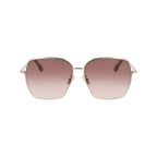 Victoria Beckham Gold Metal Sunglasses - Zeiniez