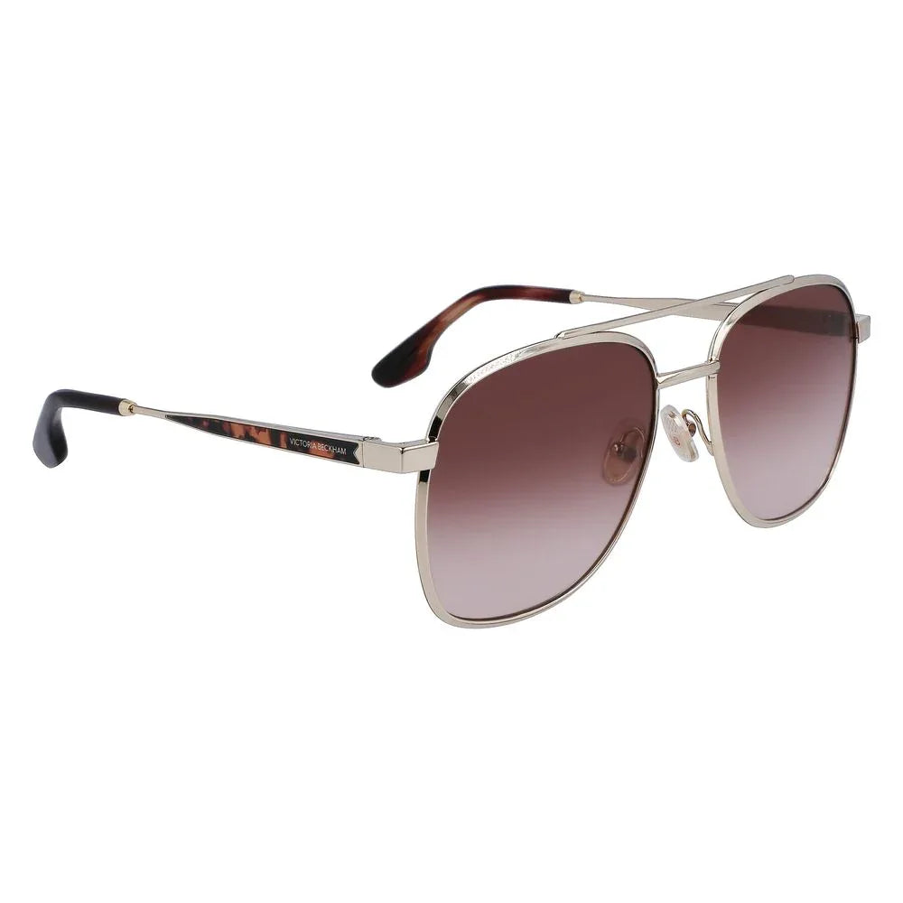 Victoria Beckham Gold Metal Sunglasses - Zeiniez