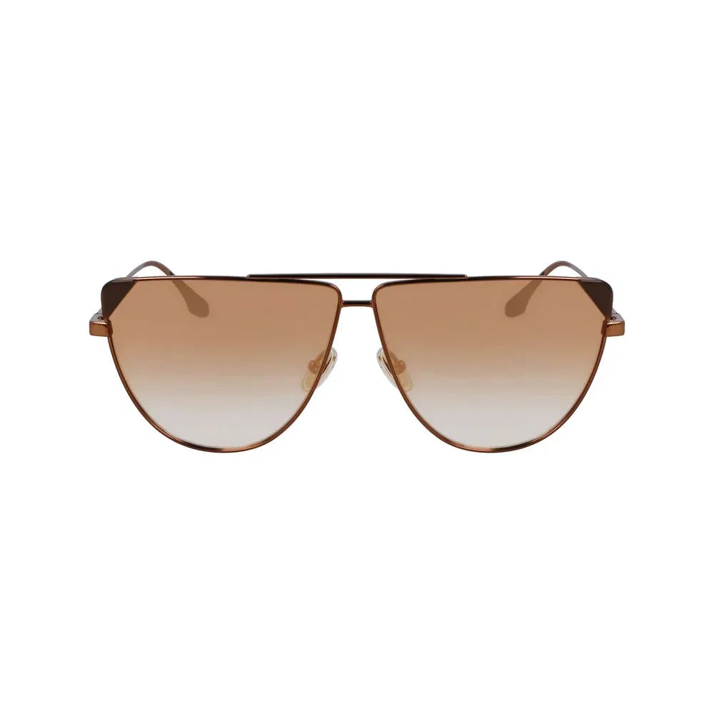 Victoria Beckham Brown Metal Sunglasses - Zeiniez