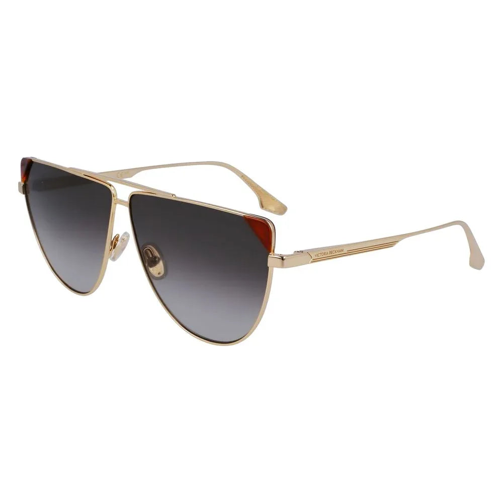 Victoria Beckham Brown Metal Sunglasses - Zeiniez