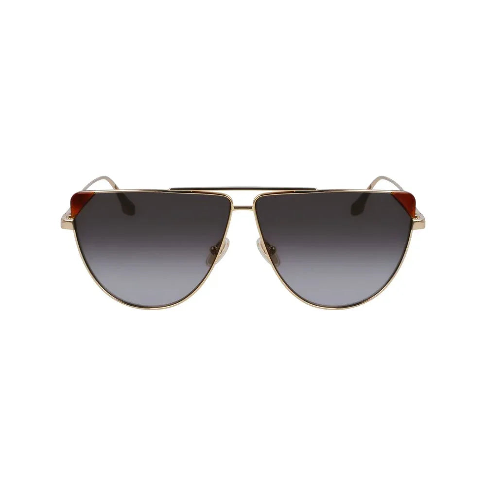 Victoria Beckham Brown Metal Sunglasses - Zeiniez