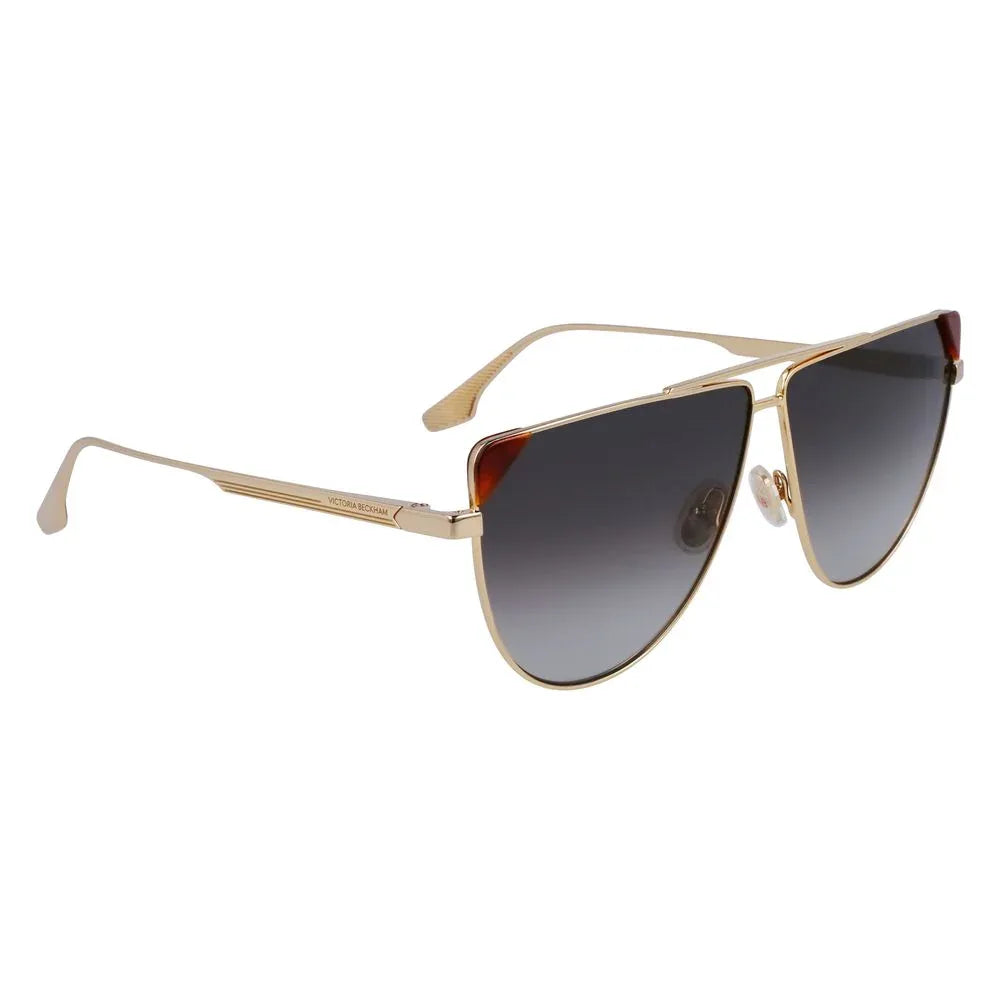 Victoria Beckham Brown Metal Sunglasses - Zeiniez