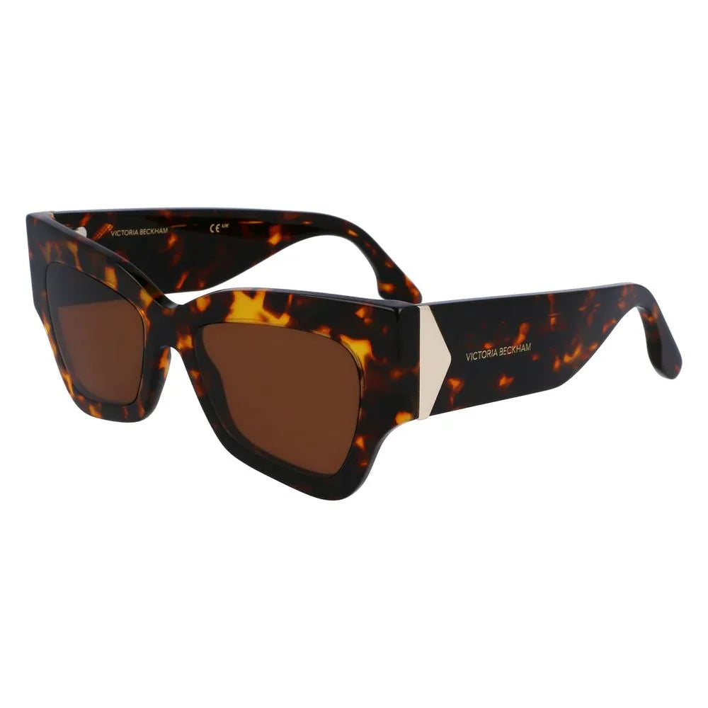 Victoria Beckham Brown Acetate Sunglasses - Zeiniez