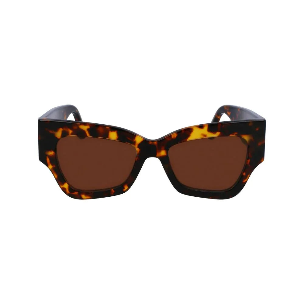 Victoria Beckham Brown Acetate Sunglasses - Zeiniez