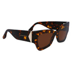 Victoria Beckham Brown Acetate Sunglasses - Zeiniez