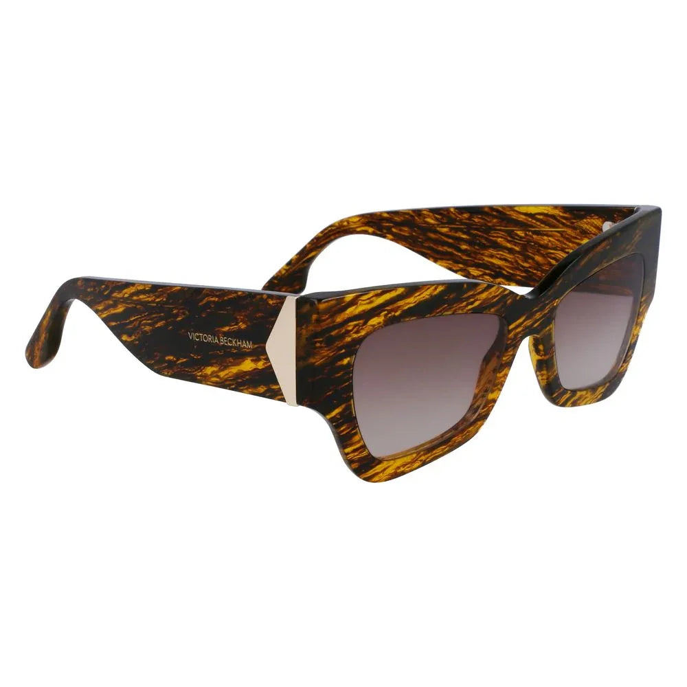 Victoria Beckham Brown Acetate Sunglasses - Zeiniez