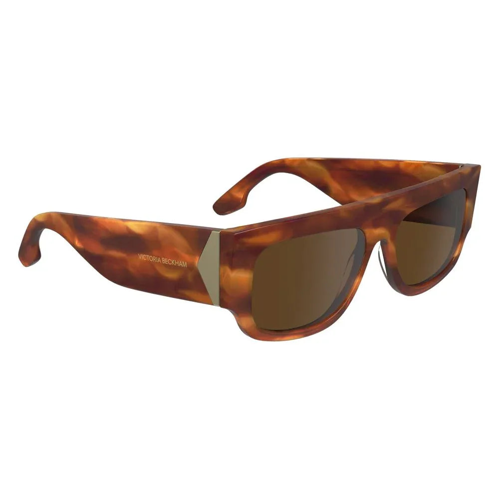 Victoria Beckham Brown Acetate Sunglasses - Zeiniez