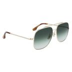 Victoria Beckham Gold Metal Sunglasses - Zeiniez