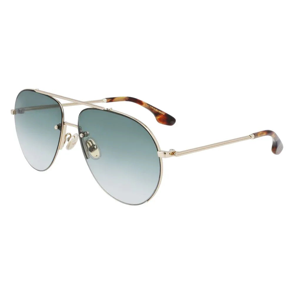 Victoria Beckham Gold Metal Sunglasses - Zeiniez