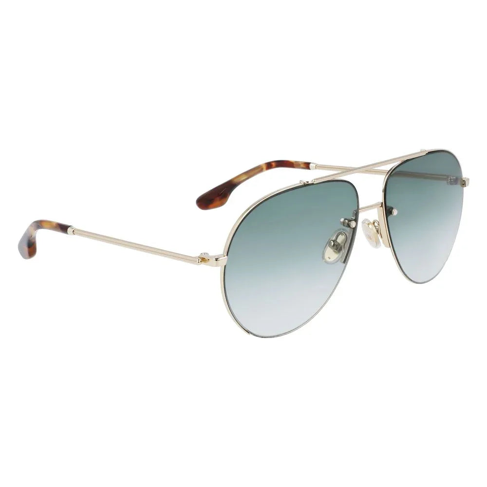 Victoria Beckham Gold Metal Sunglasses - Zeiniez