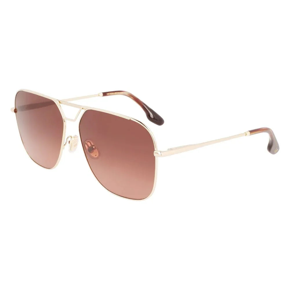 Victoria Beckham Gold Metal Sunglasses - Zeiniez