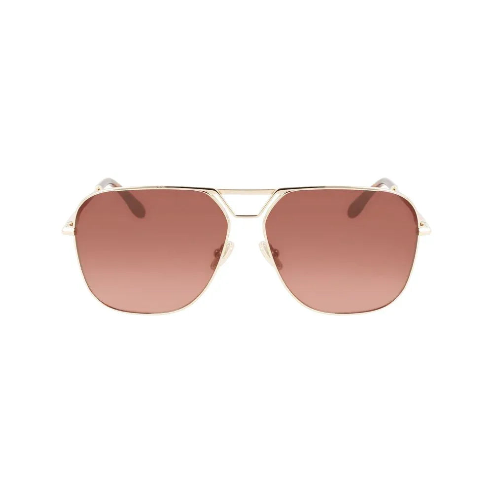 Victoria Beckham Gold Metal Sunglasses - Zeiniez