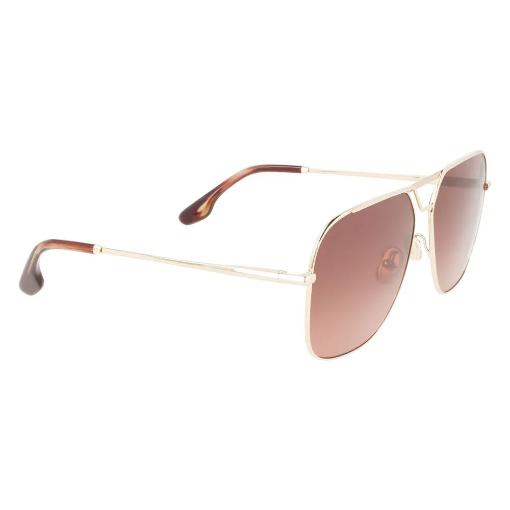 Victoria Beckham Gold Metal Sunglasses - Zeiniez
