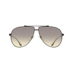 Victoria Beckham Black Metal Sunglasses - Zeiniez