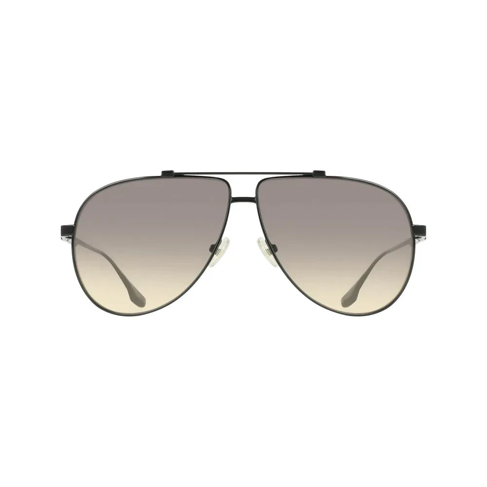 Victoria Beckham Black Metal Sunglasses - Zeiniez