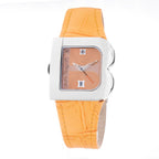 Laura Biagiotti Orange Leather Dress Watch