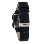 Laura Biagiotti Black Leather Dress Watch