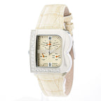 Laura Biagiotti Beige Leather Dress Watch