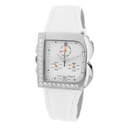 Laura Biagiotti White Leather Dress Watch