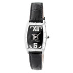 Laura Biagiotti Black Leather Dress Watch