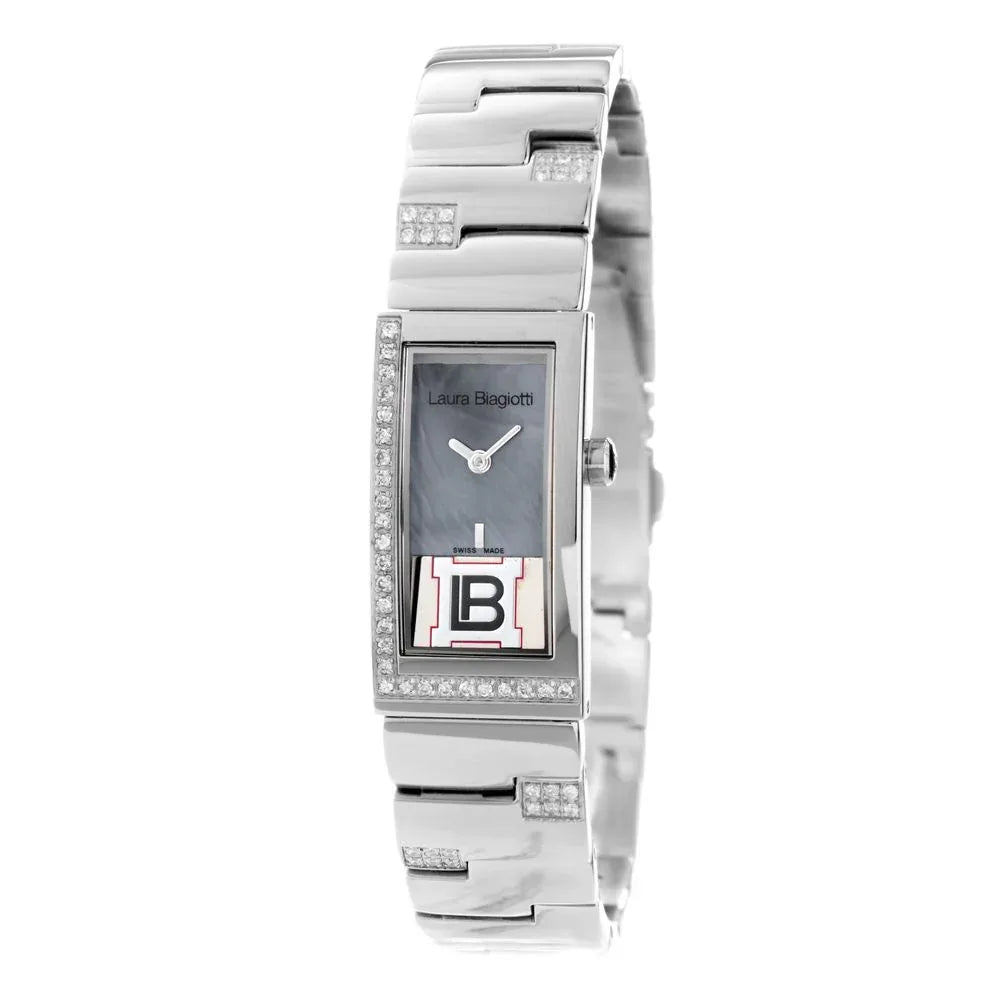 Laura Biagiotti Silver Stainless Steel Dress Watch - Zeiniez