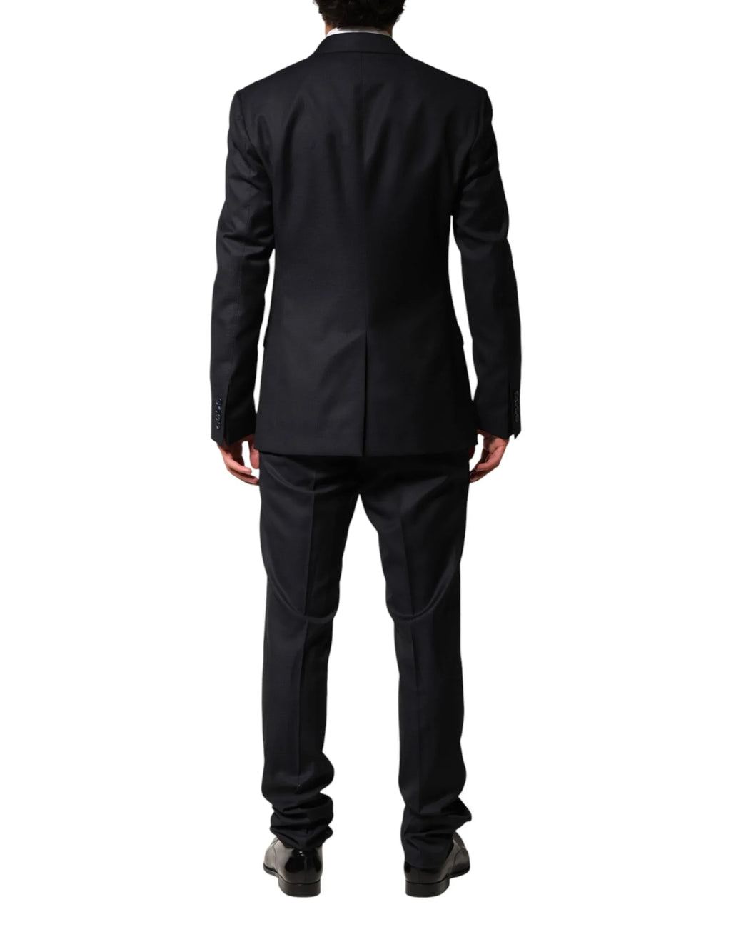 Dolce & Gabbana Black Wool Single Breasted Men 2 Piece Suit - Zeiniez