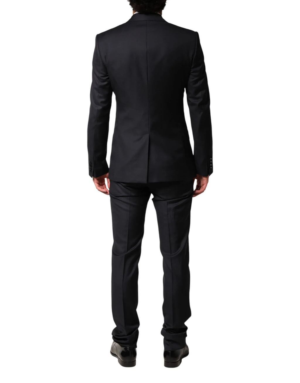 Dolce & Gabbana Black Wool Single Breasted 3 Piece Men Suit - Zeiniez