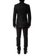 Dolce & Gabbana Black Embellished Single Breasted 2 Pc Suit - Zeiniez