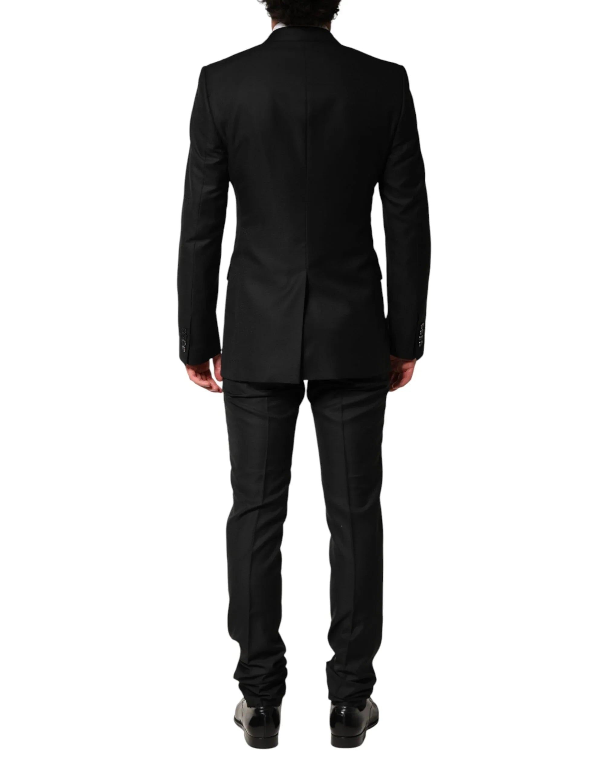 Dolce & Gabbana Black Embellished Single Breasted 2 Pc Suit - Zeiniez