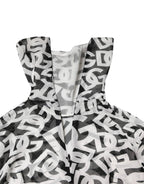 Dolce & Gabbana White DG Logo Long Sleeves Turtleneck Top - Zeiniez