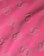 Dolce & Gabbana Pink Logo Monogram Long Sleeve Jumpsuit Dress - Zeiniez