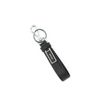 Prada Black Stainless Steel Keychain - Zeiniez