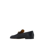 Gucci Black Calf Leather Bos Taurus Slip-On Loafers - Zeiniez