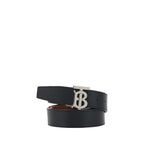 Burberry Black Calf Leather Bos Taurus Regular Belt Burberry