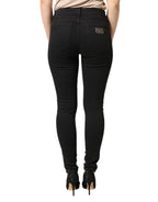 Dolce & Gabbana Black Cotton Stretch Skinny Denim Jeans - Zeiniez
