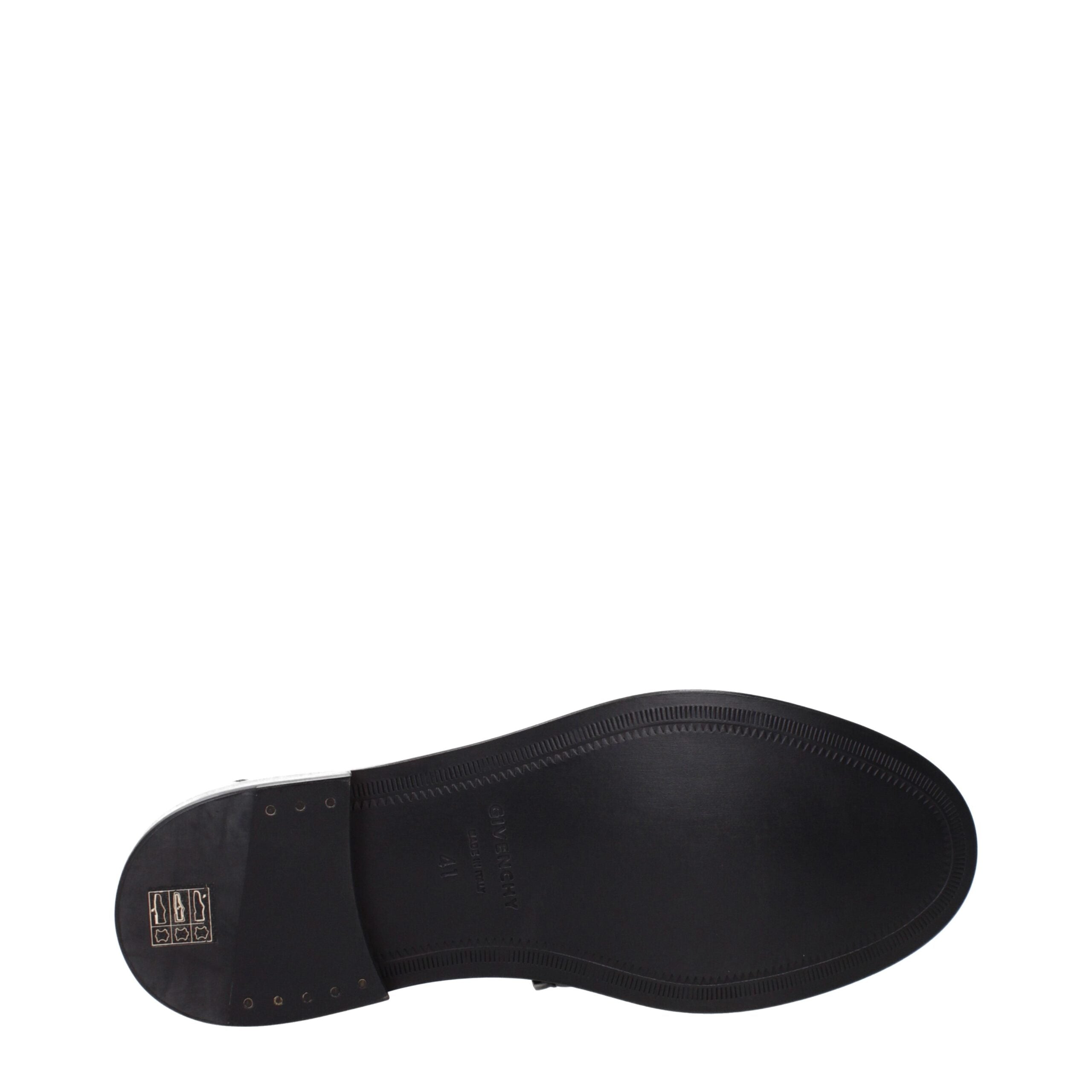 Givenchy Black Leather Slip-On Loafers